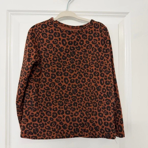 H&M Rust Leopard Print Top - Picture 1 of 2